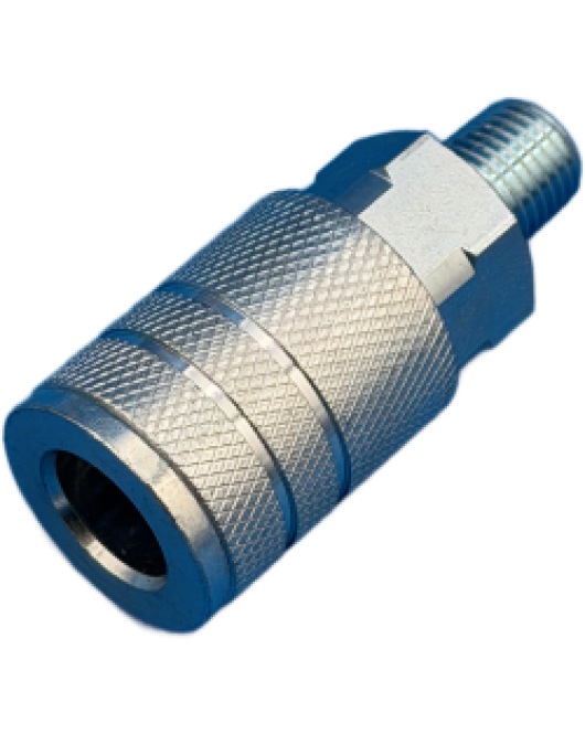 Duct Cleaning 3/8 Female Silver Coupler To 1/4 Male NPT
